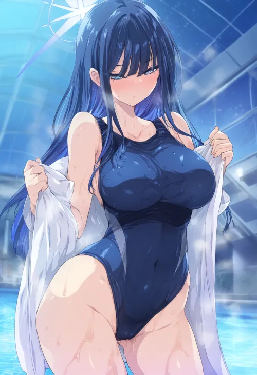 Thumbnail Swimsuit Saori Blue Archive: Stunning Anime Bodysuits by CheetahSperm18