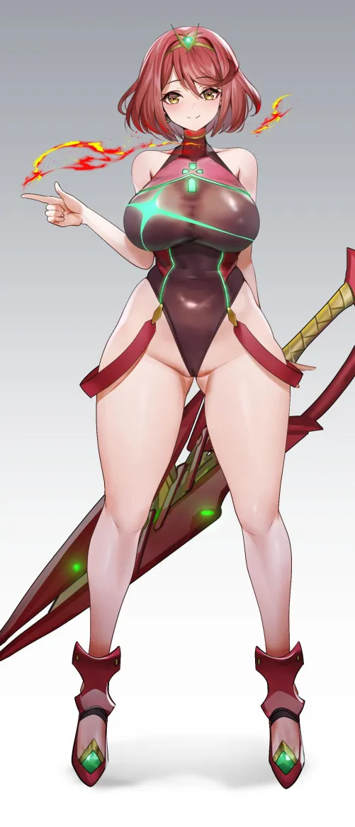 Thumbnail Pyra Xenoblade: Thighdeology by xSaviour_N