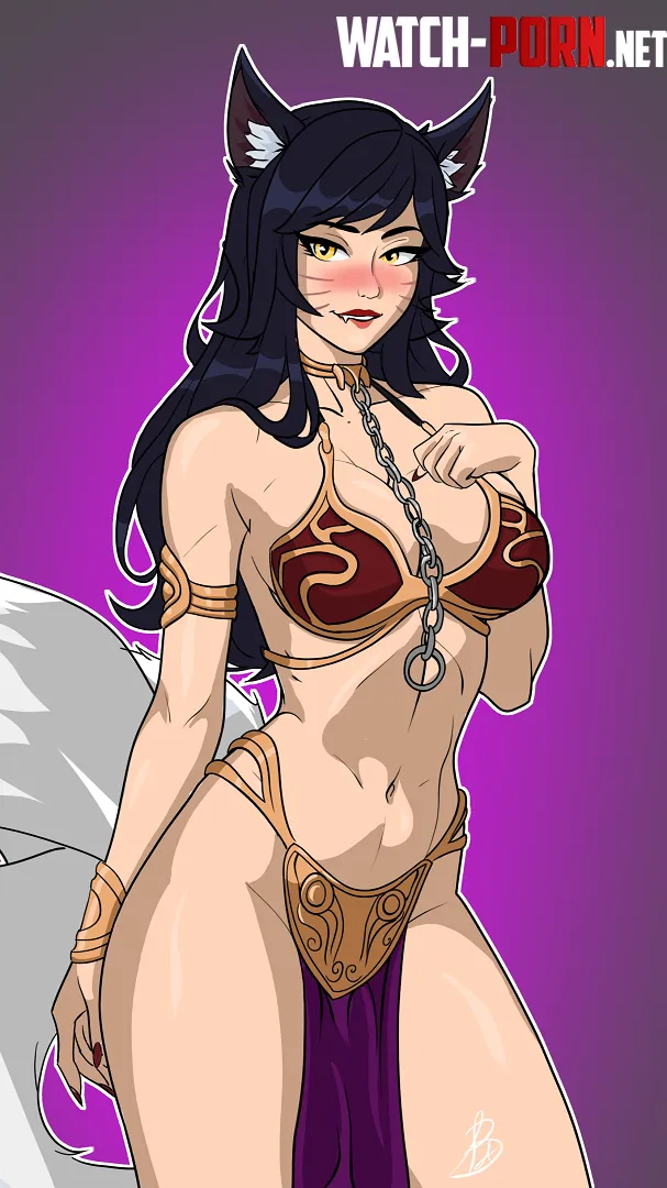 Ahri doing a famous cosplay Belphegor Apis by Belphegor_Apis