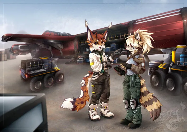 Thumbnail Furry Cargo Adventure: Dive into 'Cargo Loading Commission' by Riesan