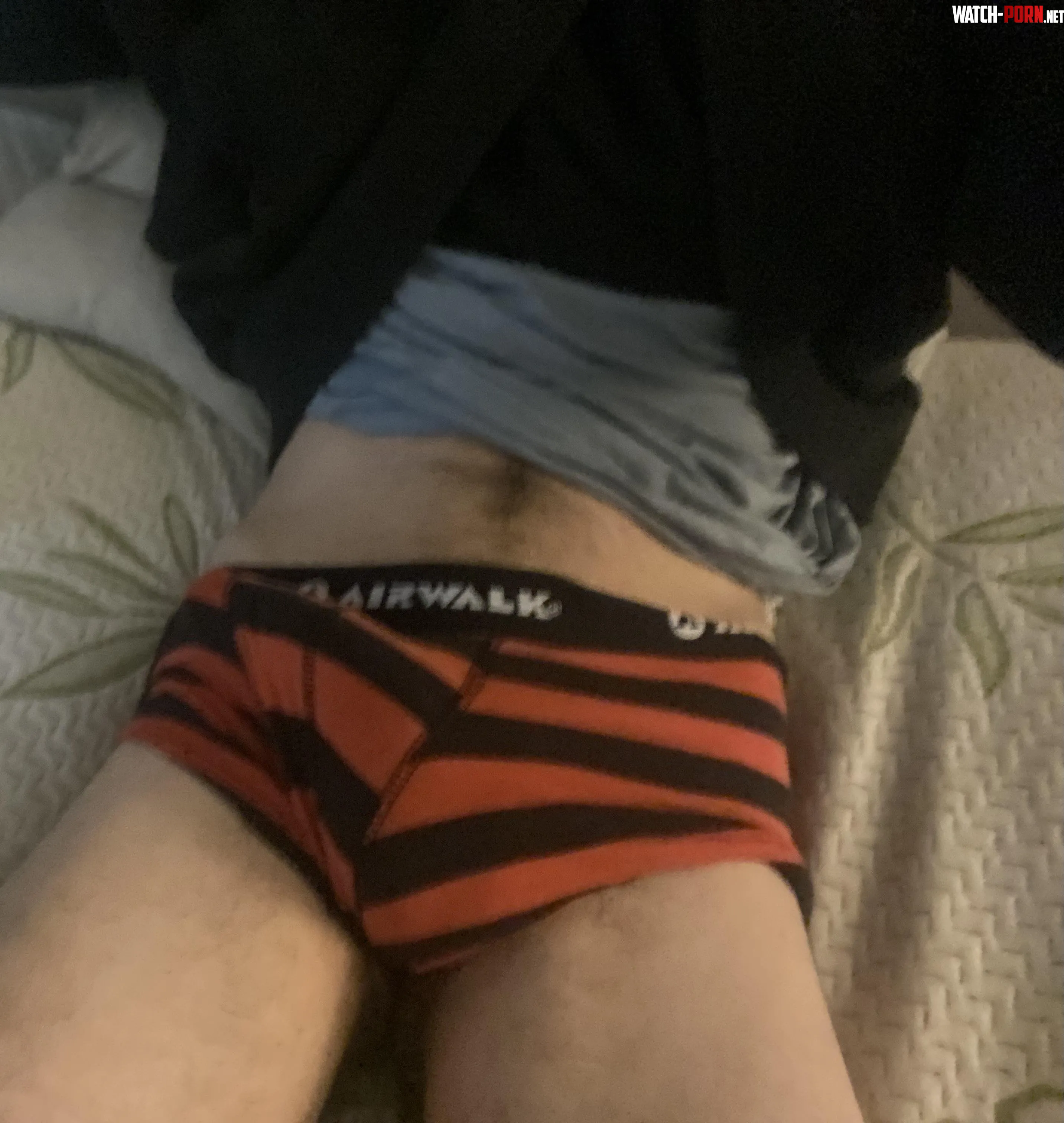 19 Is my bulge big or is it an illusion with the stripes dm to find out by EntertainmentCold476