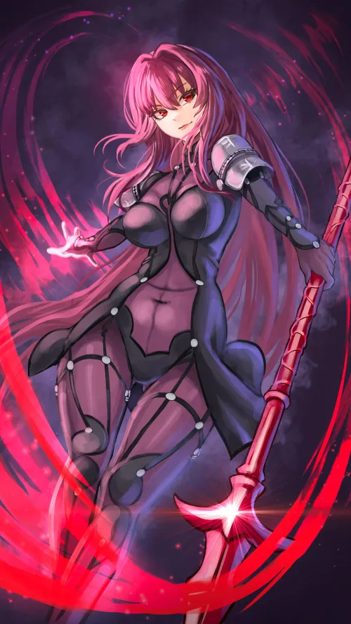 Thumbnail Scathach FateGO by CheetahSperm18 - Exploring Anime Bodysuits World