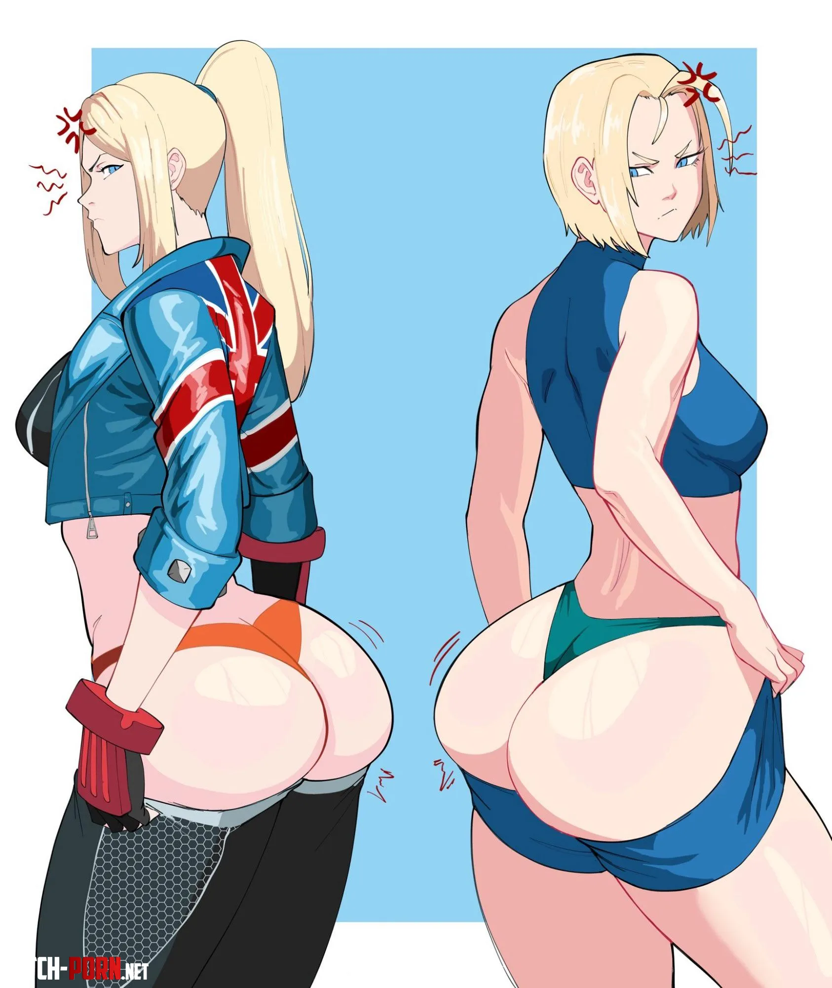 Cammy and Samus outfit swap  by aahthatsh0t