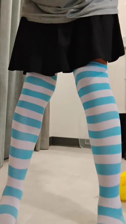 Thumbnail Sassy Skirt and Thigh Highs: Style in the femboy Realm