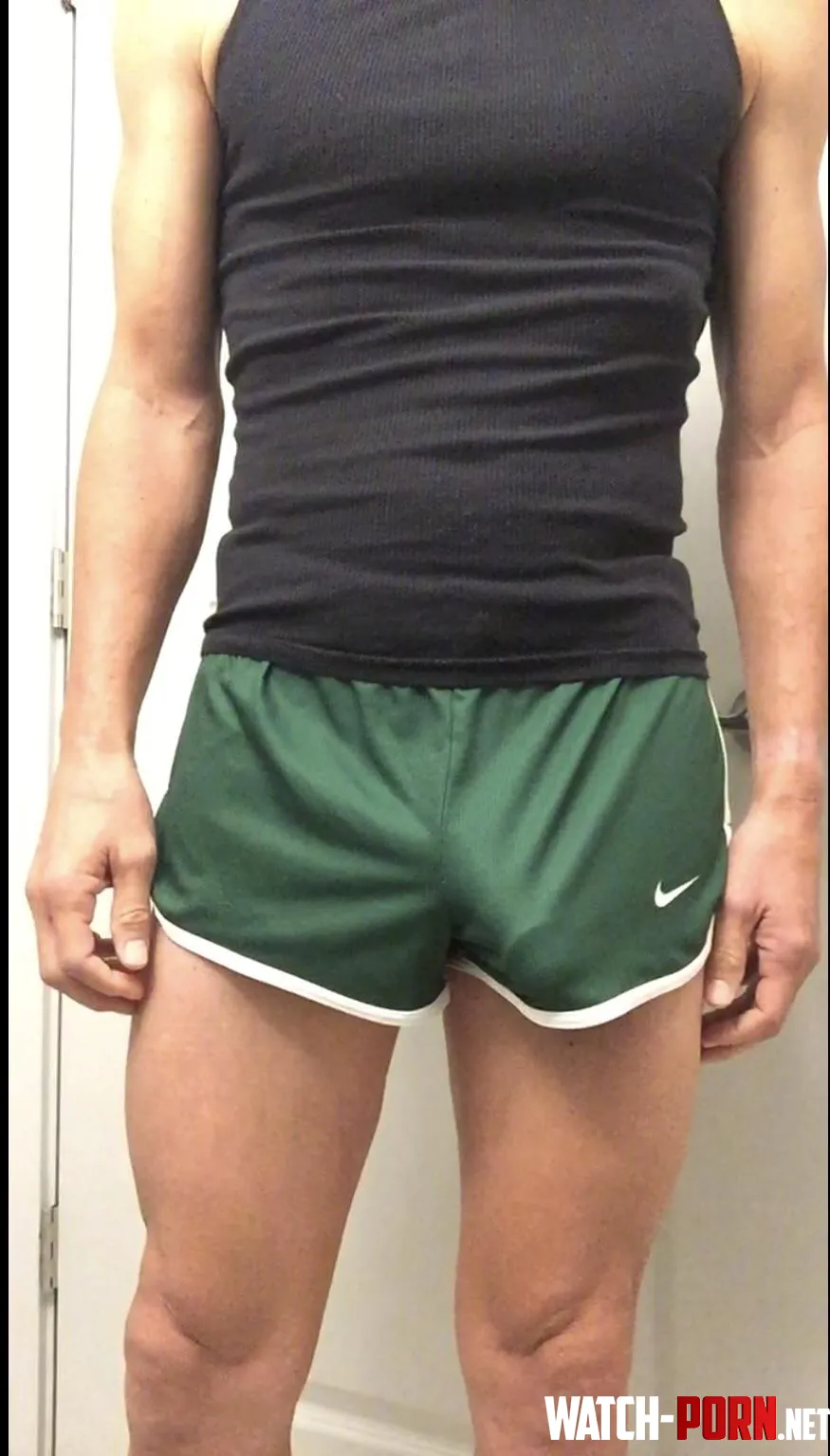 These running shorts dont hide much 42  by freeee2explore