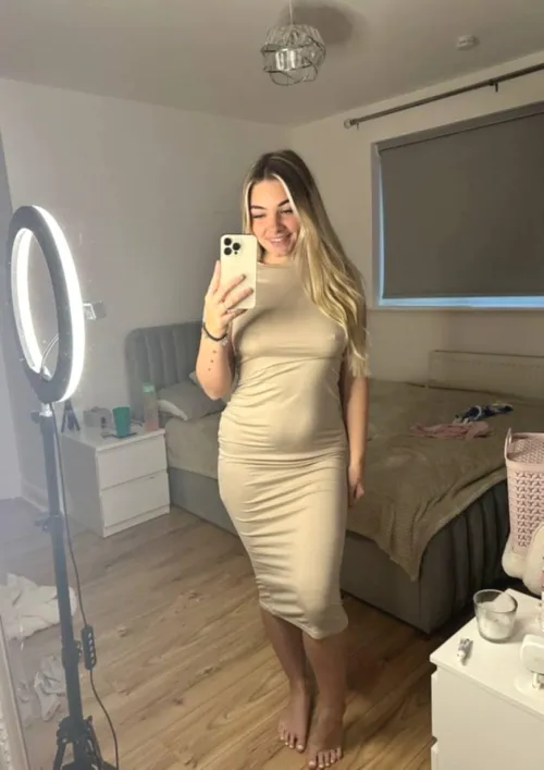 Thumbnail BlushBeauty56 Goes Braless in 'Can You Tell?' - TightDresses Unleashed