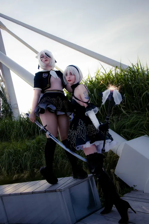 Thumbnail naensi Features 2Bs Nier Automata by KajaRyuu and Slaysha | Epic Cosplay