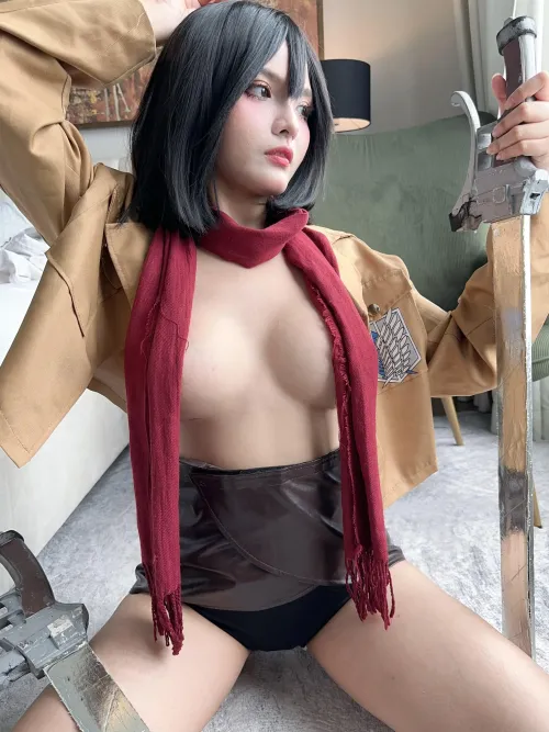 Thumbnail Mikasa Ackerman by OldInteraction8014 | Explore NSFWCostumes