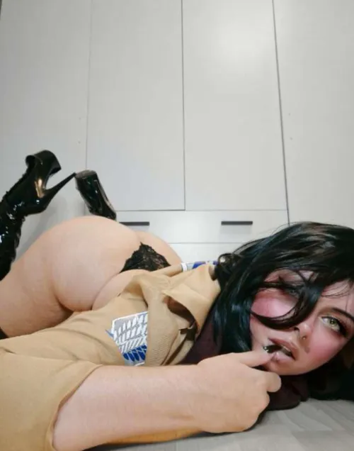 Thumbnail Indulge in Custom Content as Mikasa by gothcumslut76