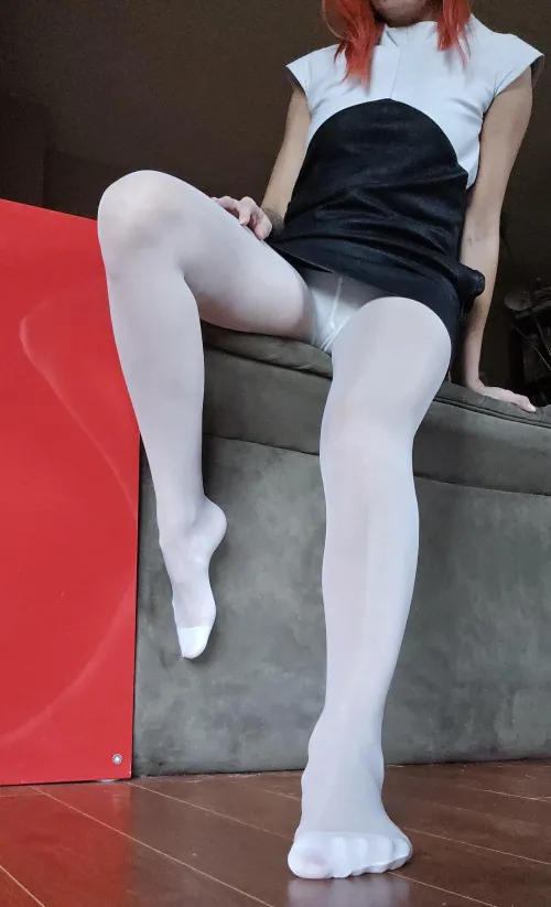 Thumbnail Tease in White Pantyhose: Author popruzhinka | pantyhose