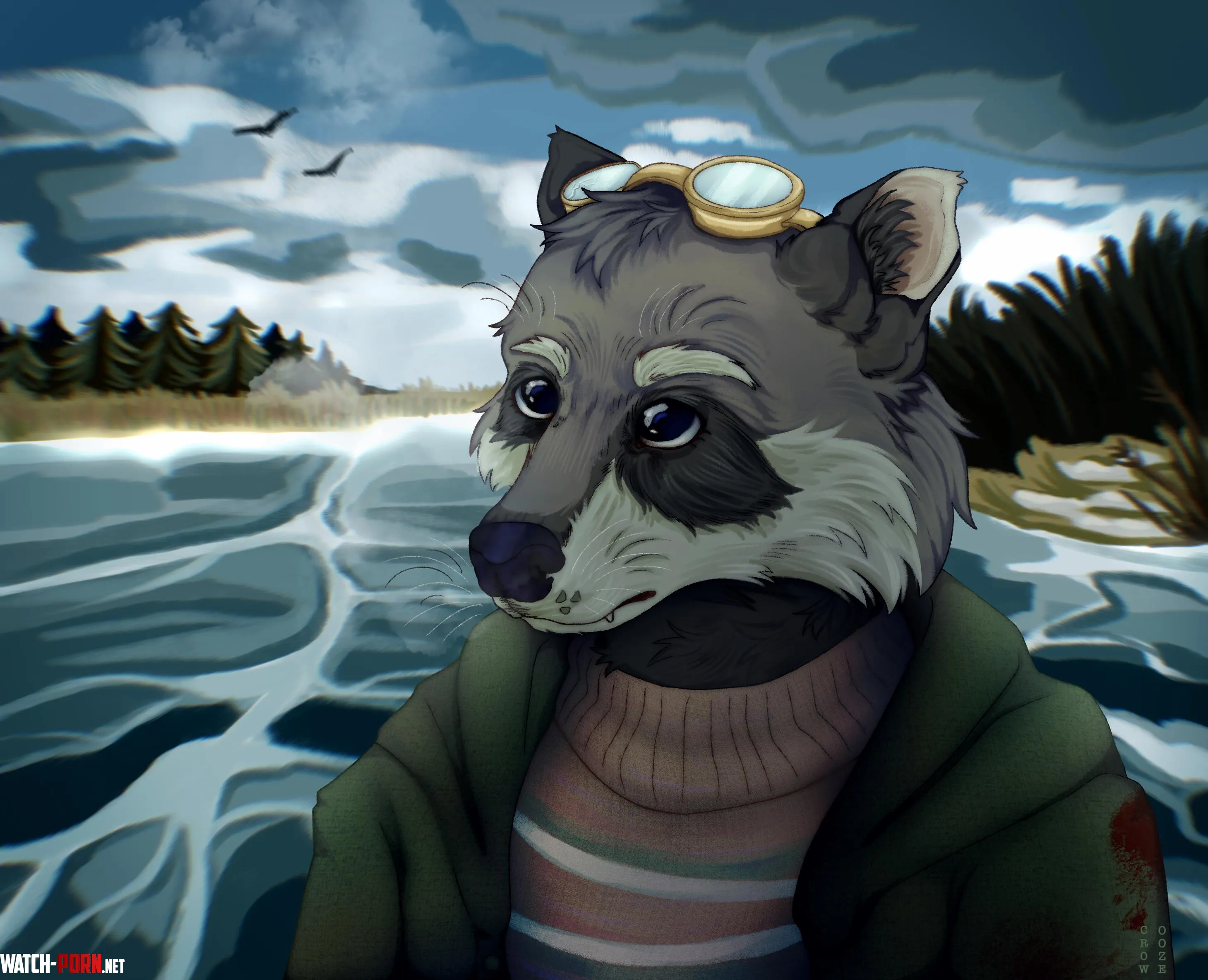 Cold Breeze Art by me crowooze by introspectivecrow