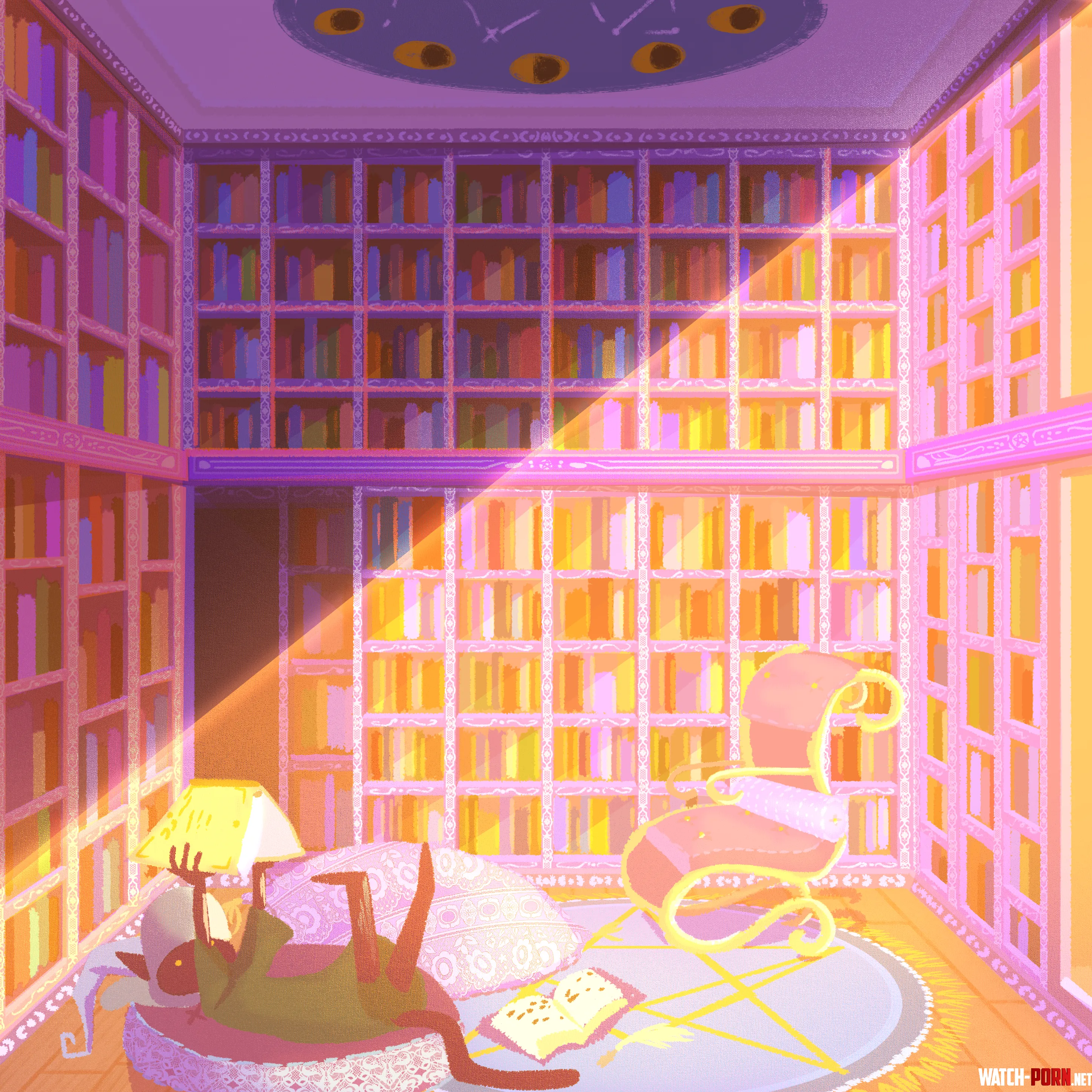 The witchs library by me by Raposeira