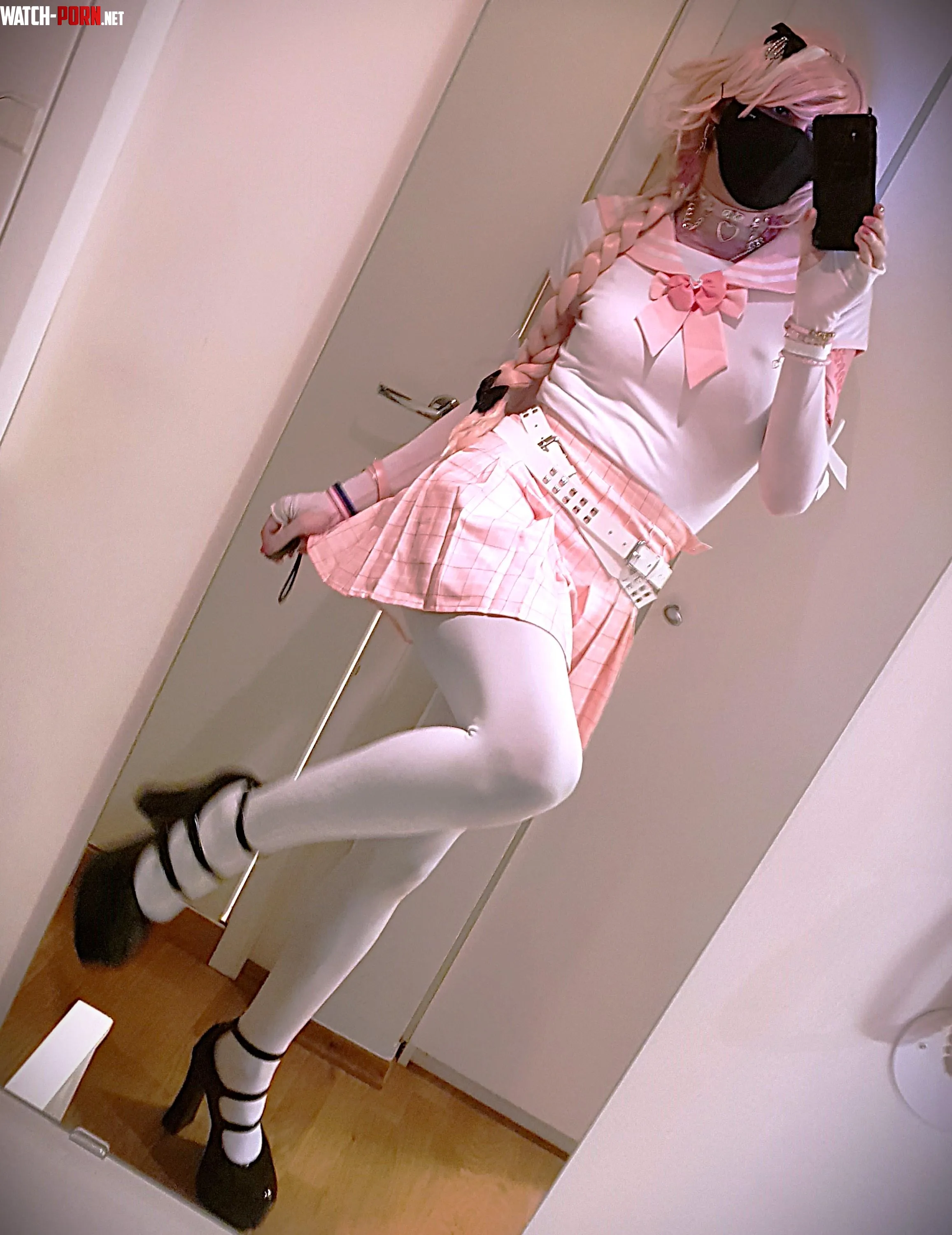 Improvvised Astolfo Cosplay made with things I had around by ShadowPrincessN7