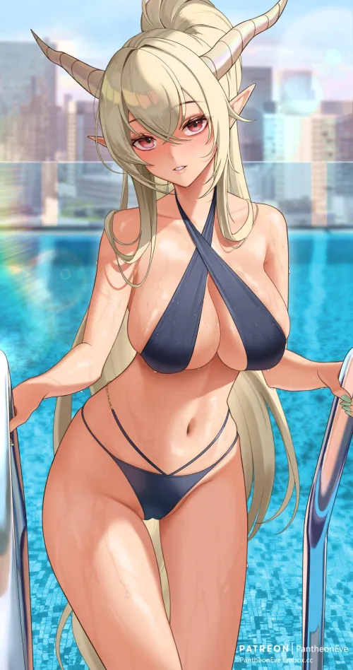 Thumbnail Swimsuit Shining: Arknights Pool Adventure by marxsander2016 | OppaiLove