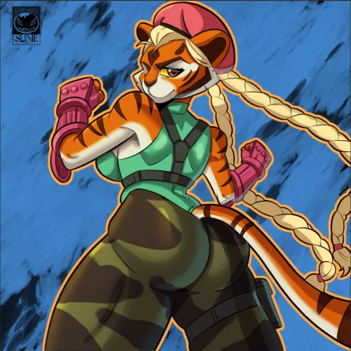 Thumbnail Fierce Furry Fantasy: Rodolfoslime's Cammy Transformation | furry