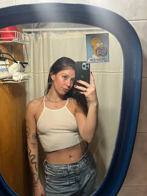 Thumbnail nermega Explores the Sensation of Wearing Croptops in Croptopgirls Category