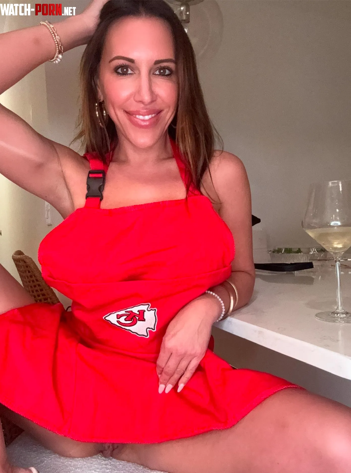 A little wine before the Chiefs on MNF by Eva-StoneDD