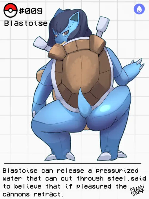 Thumbnail 009 Blastoise Pokemon by Bunny_012: MonsterGirl Category