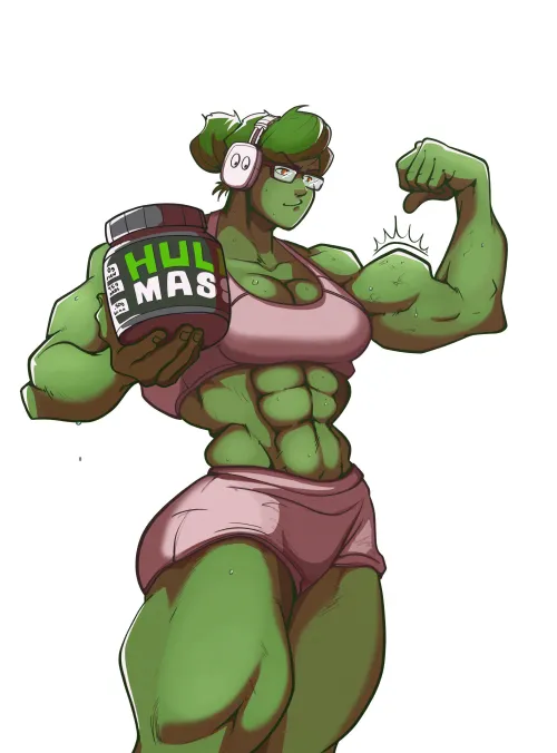 Thumbnail TheTMoneyMan's Artistry: Unleashing 'She Hulk wukanimation' in fitdrawngirls