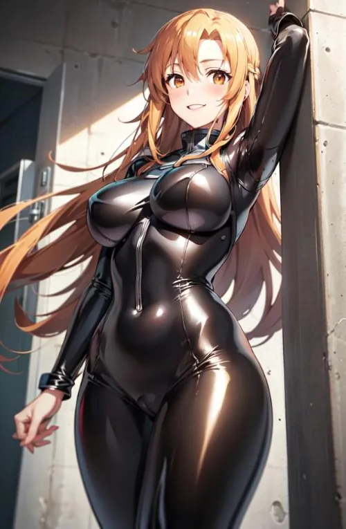 Thumbnail Admire Asuna in Latex: A Visual Delight by West-Ad-7236 | AnimeBodysuits