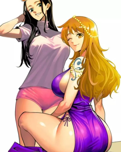 Thumbnail Nami and Robin: Tough Choices by NamiBoobies in Funpiece Category