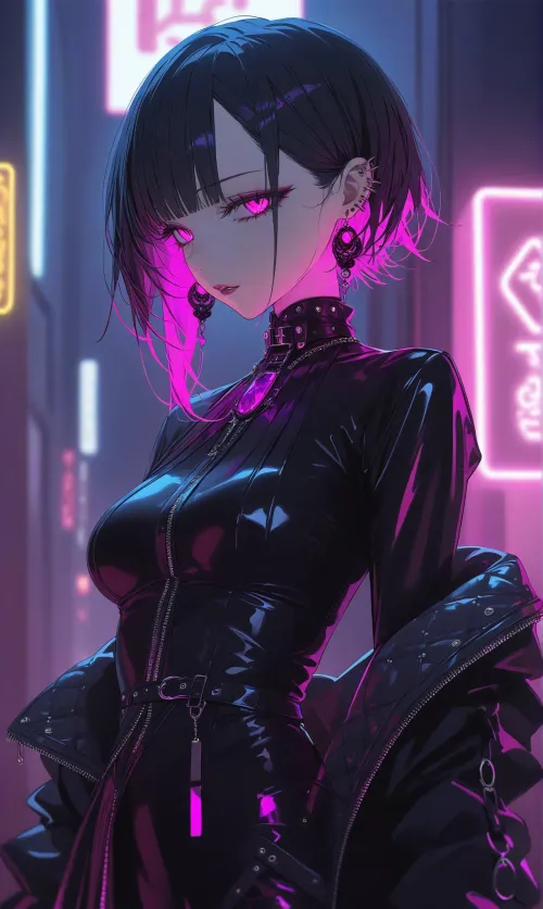 Thumbnail Experience Neon Pink Vibrance with CheetahSperm18's Anime Bodysuit