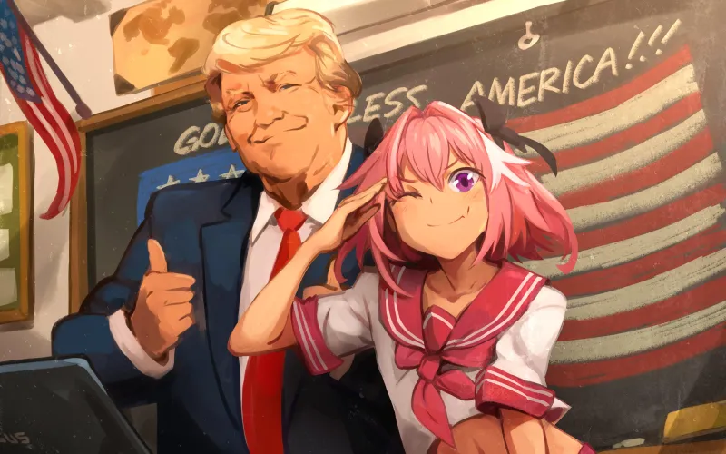 Thumbnail smolbaka presents 'Astolfo & Trump' - A CuteTraps Collection