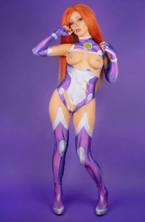 Thumbnail StarFire Cosplay Showcase - A Must-See Fantasy by Shiroktsne | Weird-Doughnut7002