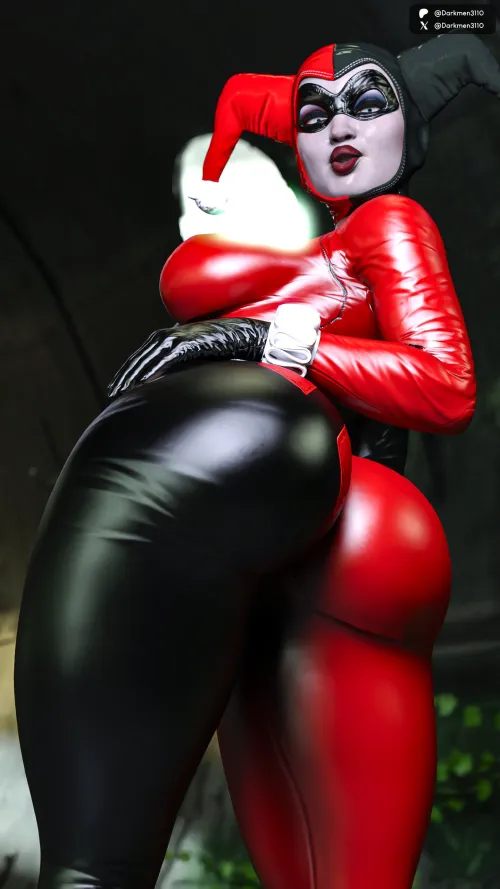 Thumbnail Indulge in the Thiccc Harley Quinn Desire by Cortxna on rule34