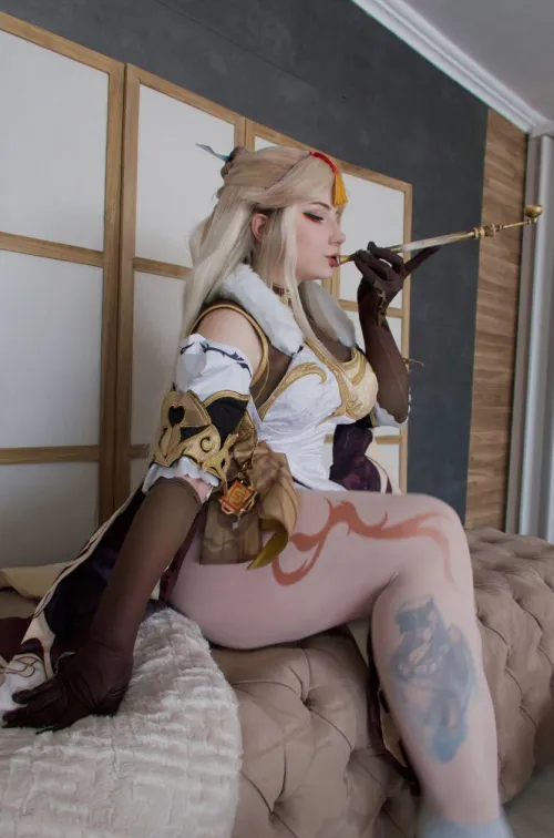 Thumbnail Kuroxkitsune Presents Ningguang Cosplay | Stunning cosplaygirls