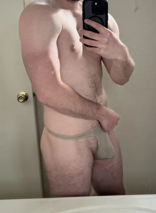 Thumbnail ThrowFarAway898989: Only the Essentials Are Covered... | Category: Gay Thong