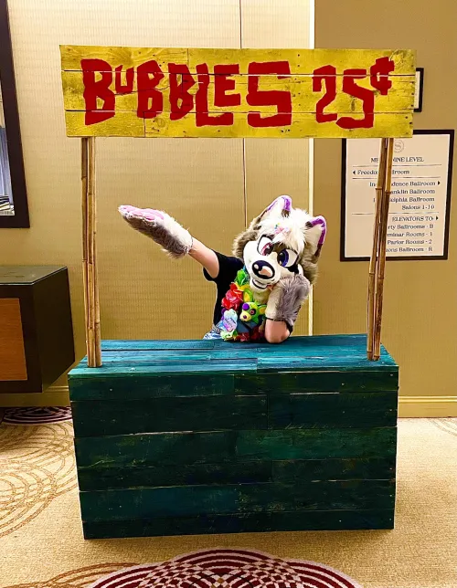 Thumbnail Furry Delight: Bubbles Galore in Artwork by Lulu384