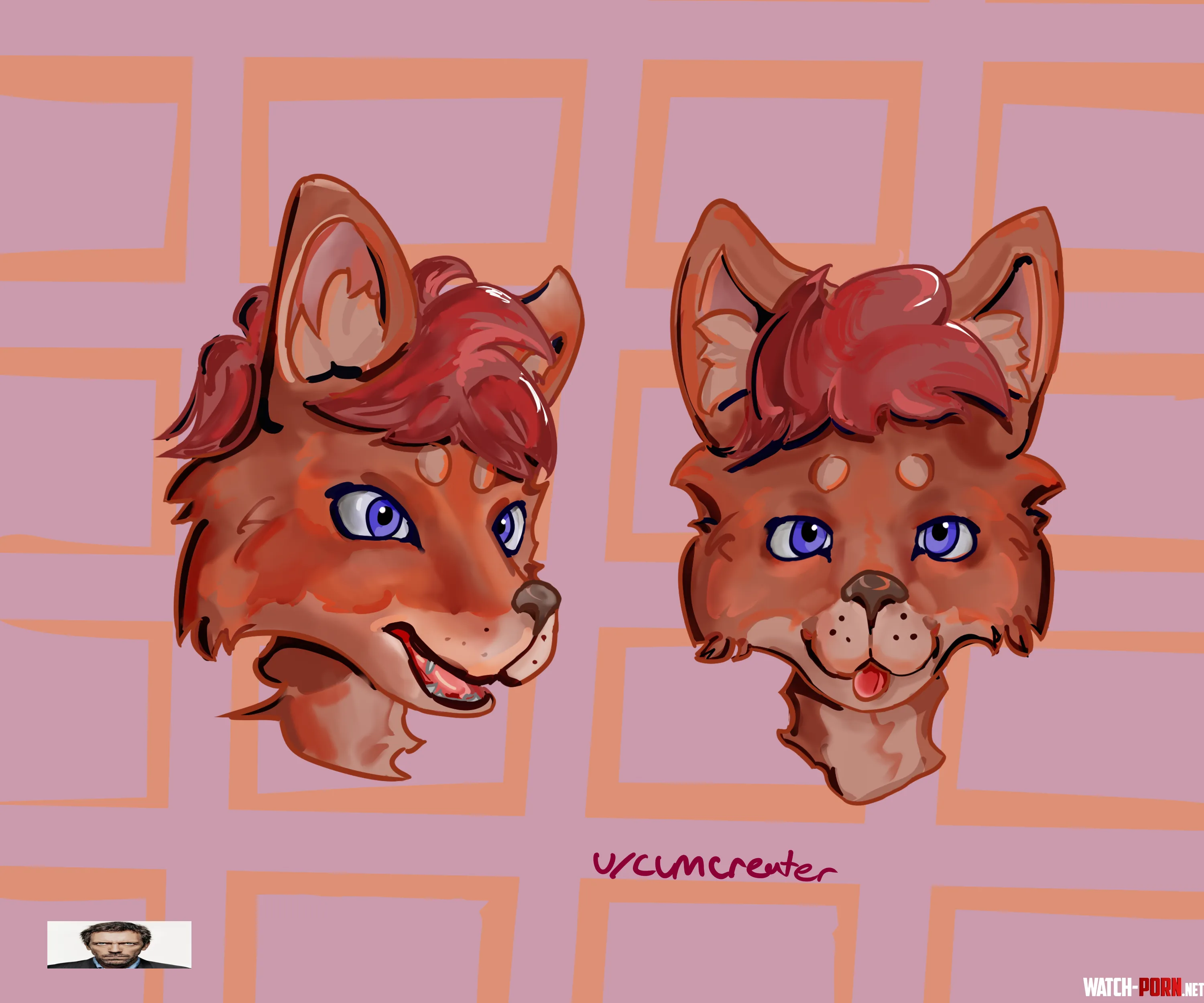 fox headshots by cumcreater