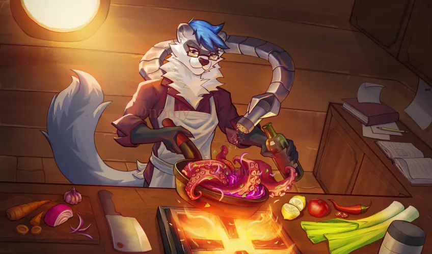 Thumbnail nodly_ Cooks Up Art: A Furry Adventure