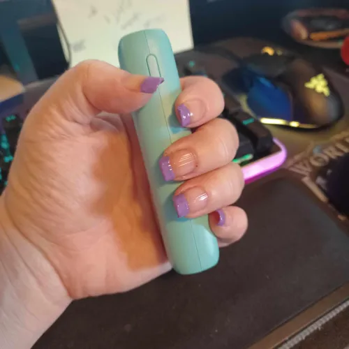 Thumbnail Enamored by Polished Purple Tips - scikiss's Nail Fetish Creation