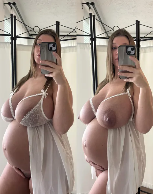 Thumbnail MILFs: Preggo On/Off Reveal by Kurvykv - Revealing Content