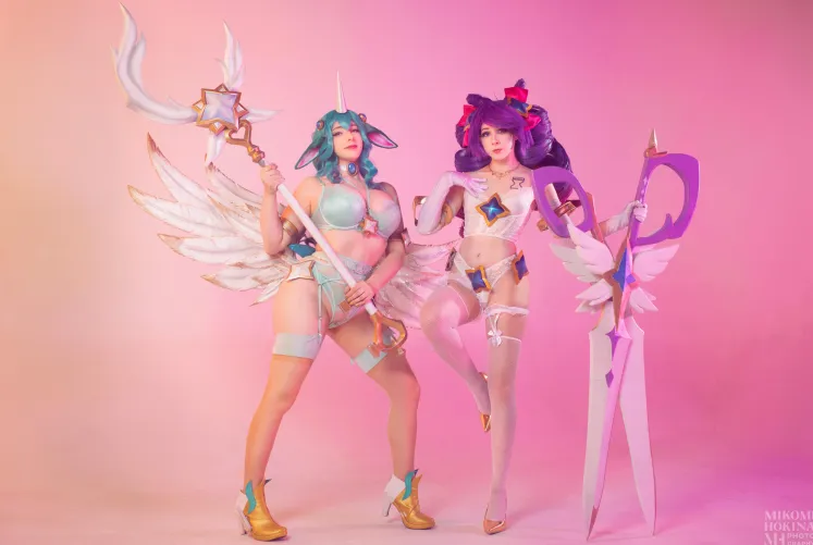 Thumbnail Star Guardian Soraka and Gwen in League Of Legends by CamiChan and Mikomi Hokina