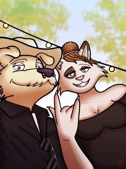 Thumbnail Artistic Expression: PatMickelwaite's Wedding Art featuring Furry Delights