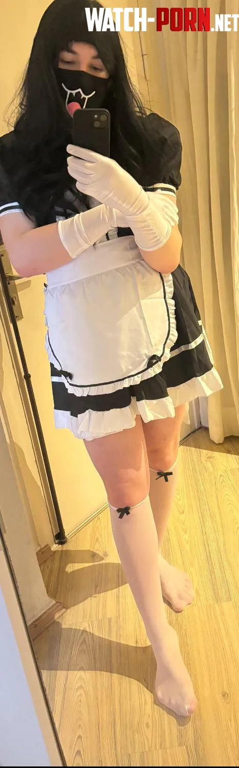 My first time in a maid outfit3 by mirella4923