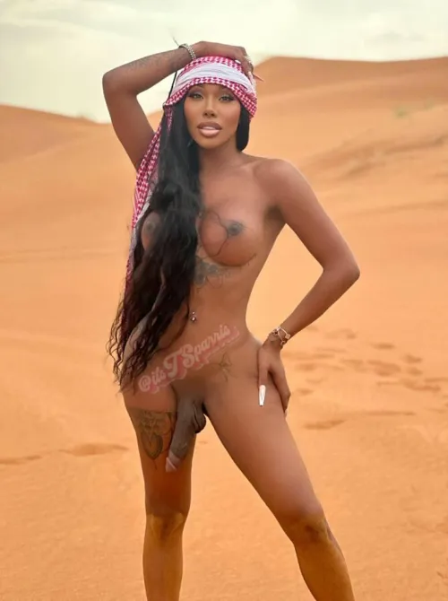 Thumbnail TSparrisXXX Takes You to the Desert Experience in Shemale_Big_Cock Category