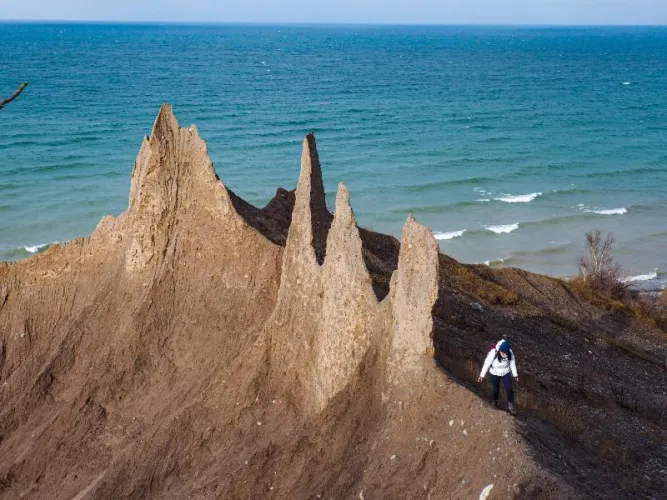 Thumbnail Exploring the Beauty of Chimney Bluffs, Lake Ontario Wolcott NY by Saintsfan531