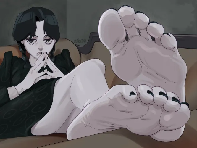 Thumbnail Rule34Feet: Wednesday Addams in LoodnCrood by asap_pocki