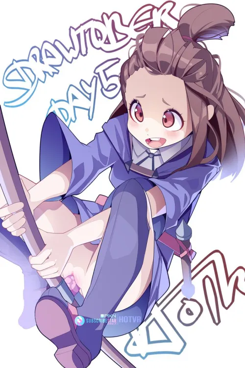 Thumbnail Akko Takes a Thrilling Ride on Her Broom with HotVR