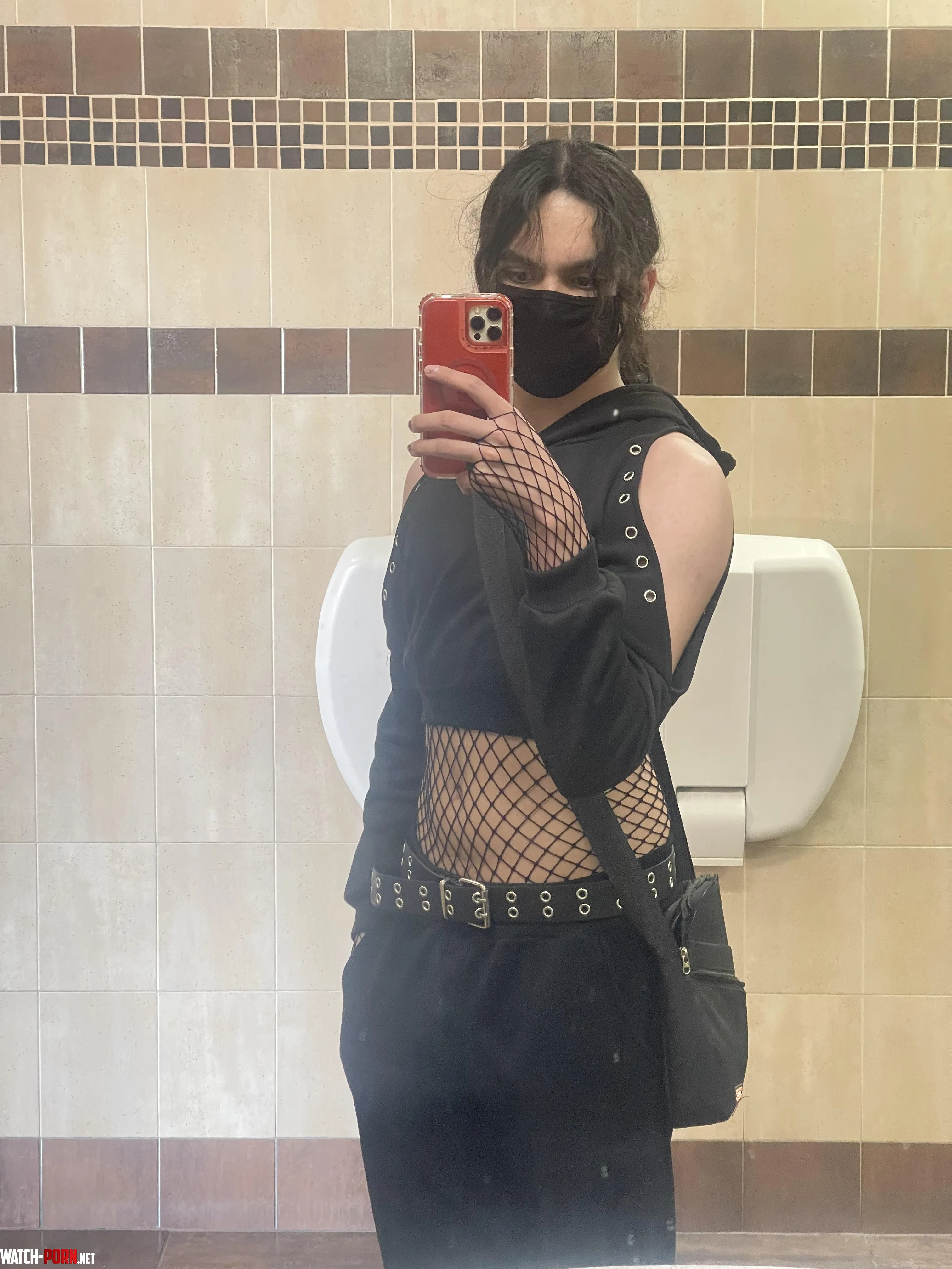 This is what a goth femboy looks in the wild  by Changeaccountsoon