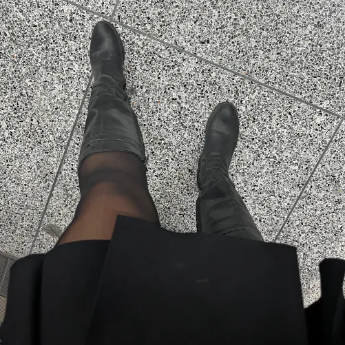 Thumbnail Brain-Melting Appeal: Cute Mini Skirt & Leather Boots | CherryDomina