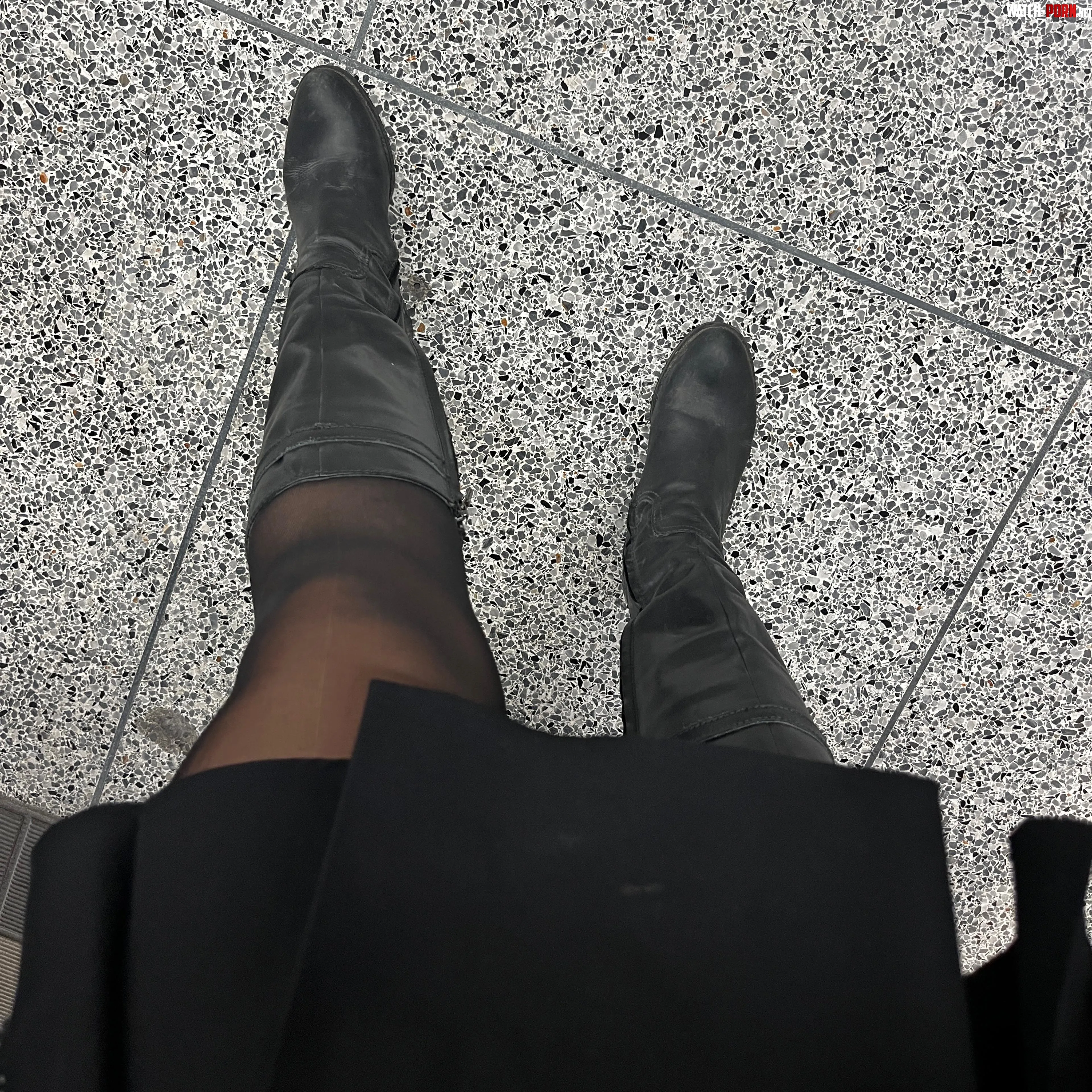 All it takes is one glimpse at my cute little mini skirt and leather boots to make your brain go brrrrrrrr for me by CherryDomina