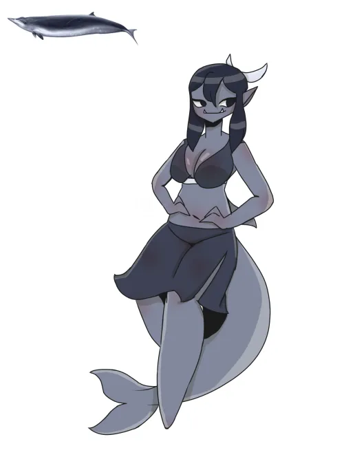 Thumbnail Sowerbys Beaked Whale: A Fascinating MonsterGirl Art Piece