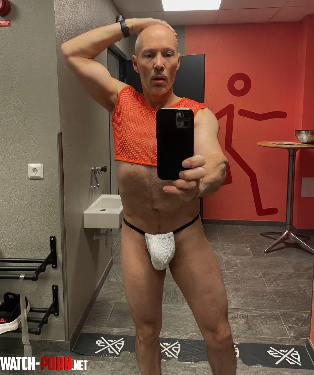 This is Tomas Olsson 56 swedish guy who loves to flash thong in public by ThongCroptopMan