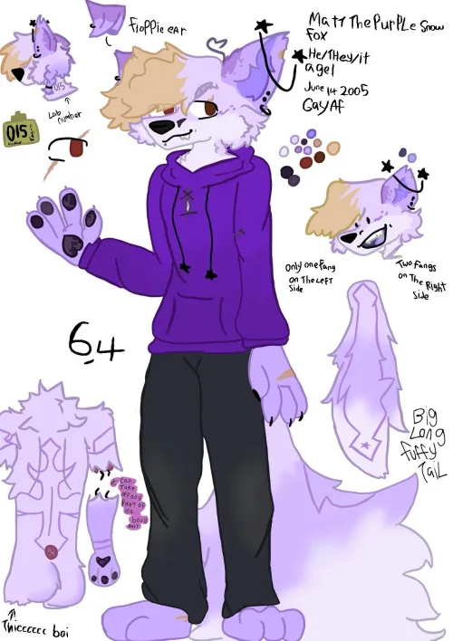 Thumbnail Embracing Furry Fun: Meet My Sona, Matt by Mattpurplesnowfox1