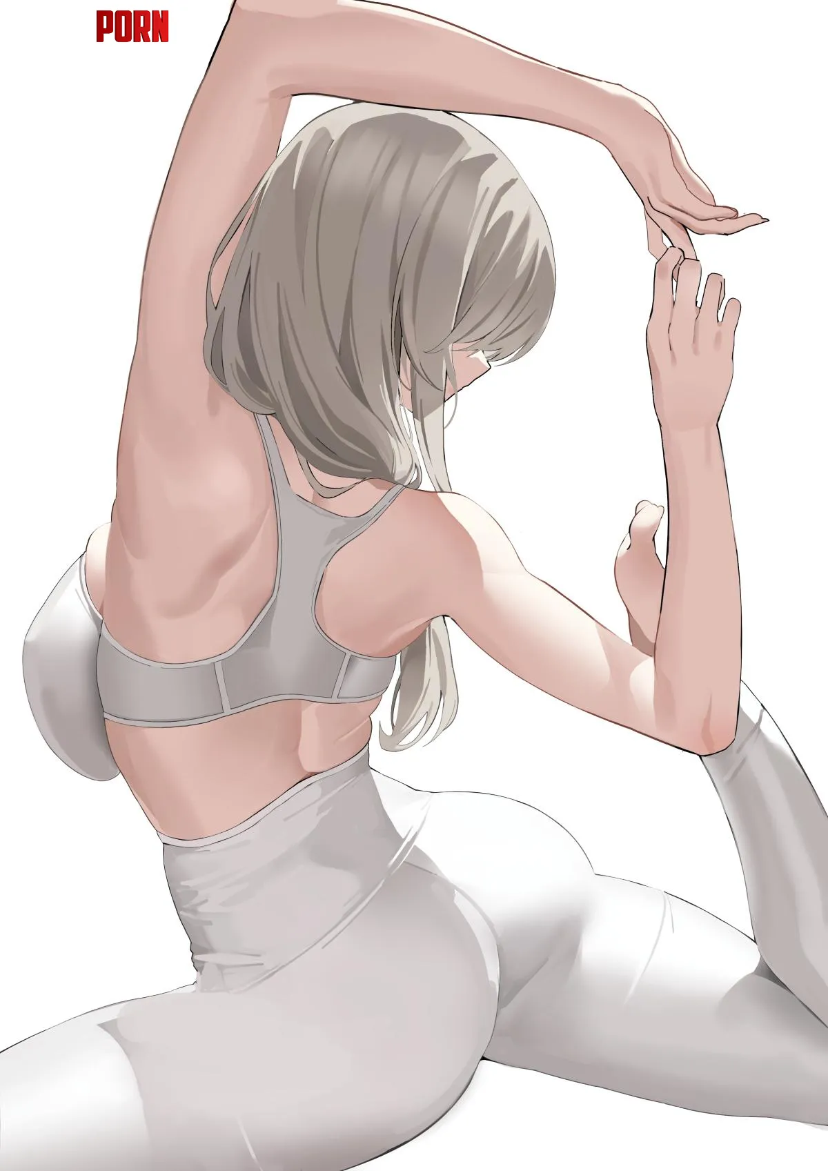 mommy Uzaki doing yoga Uzakichan wa Asobitai by Zewen_Senpai